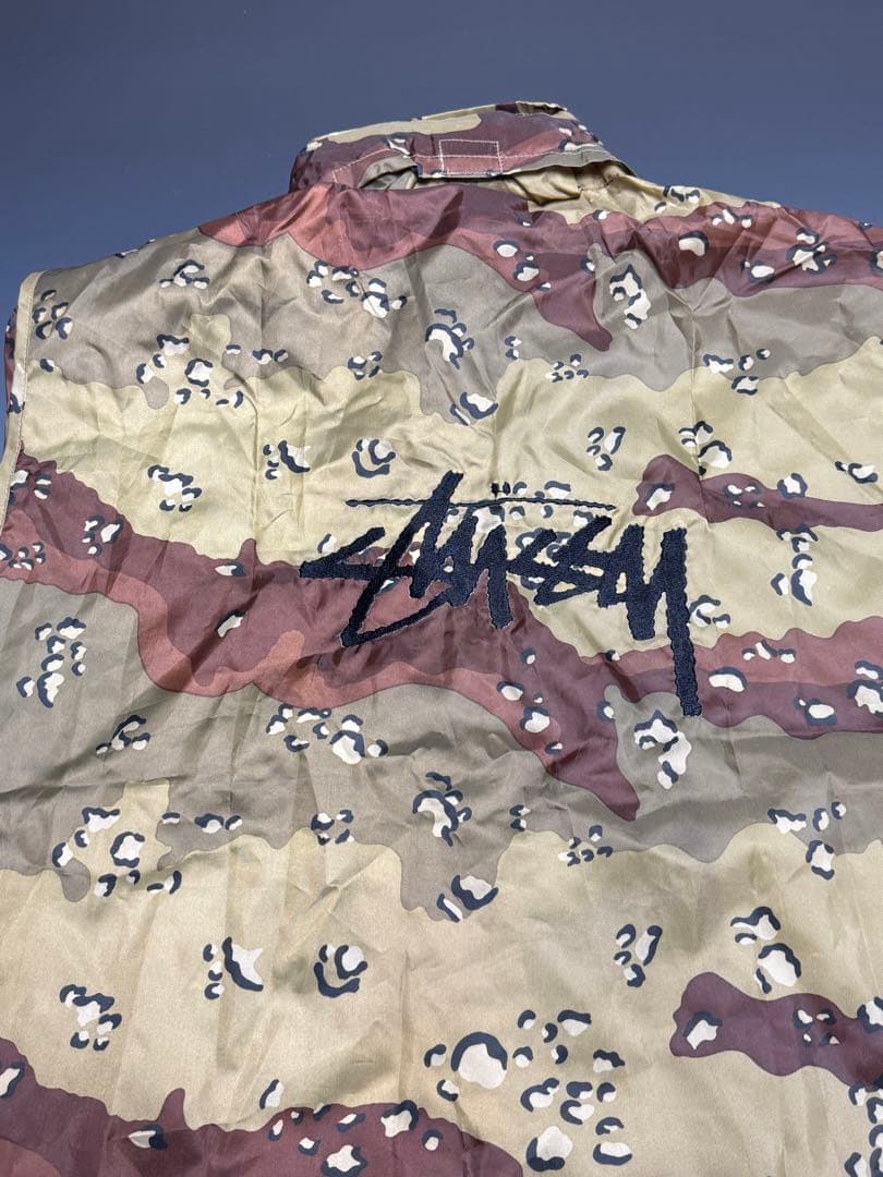 ま*k様 Stussy SPORT ステューシー アメリカ製 カモ ベスト ビン