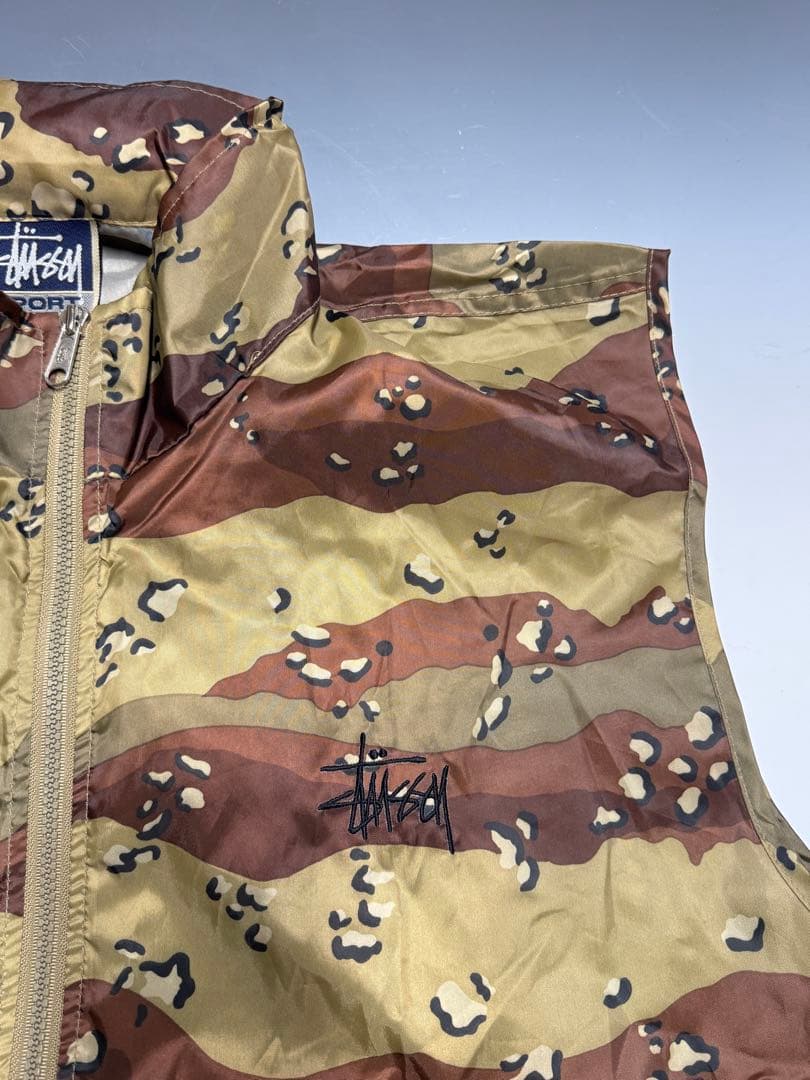 ま*k様 Stussy SPORT ステューシー アメリカ製 カモ ベスト ビン