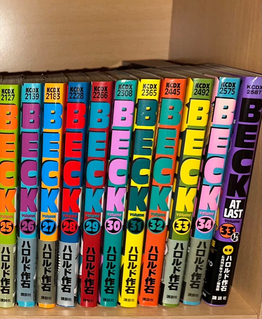 BECK 全巻セット 1-34巻 + AT LAST 33 1/3ハロルド作石