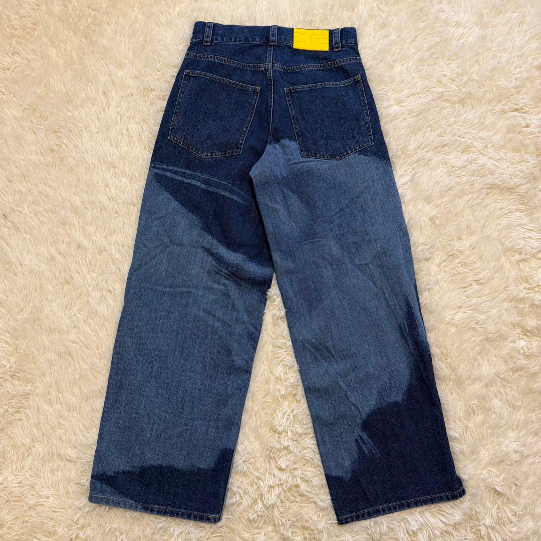 パンツ BEEDEN FACE PRINT WIDE STRAIGHT PANTS