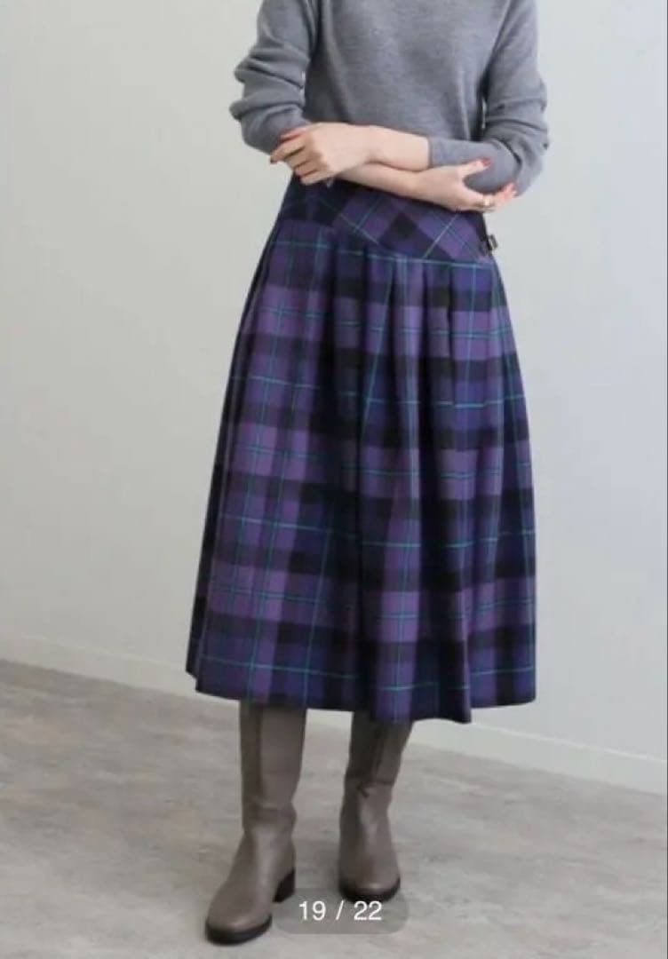 ※再値下げ 新品【O’Neil of Dublin 】バスクスウィングスカート