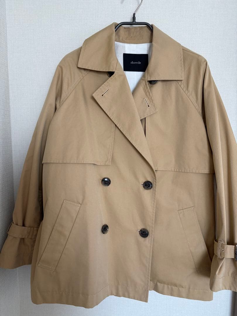 allureville スーピマコットンミドルトレンチコート（タグ付き）