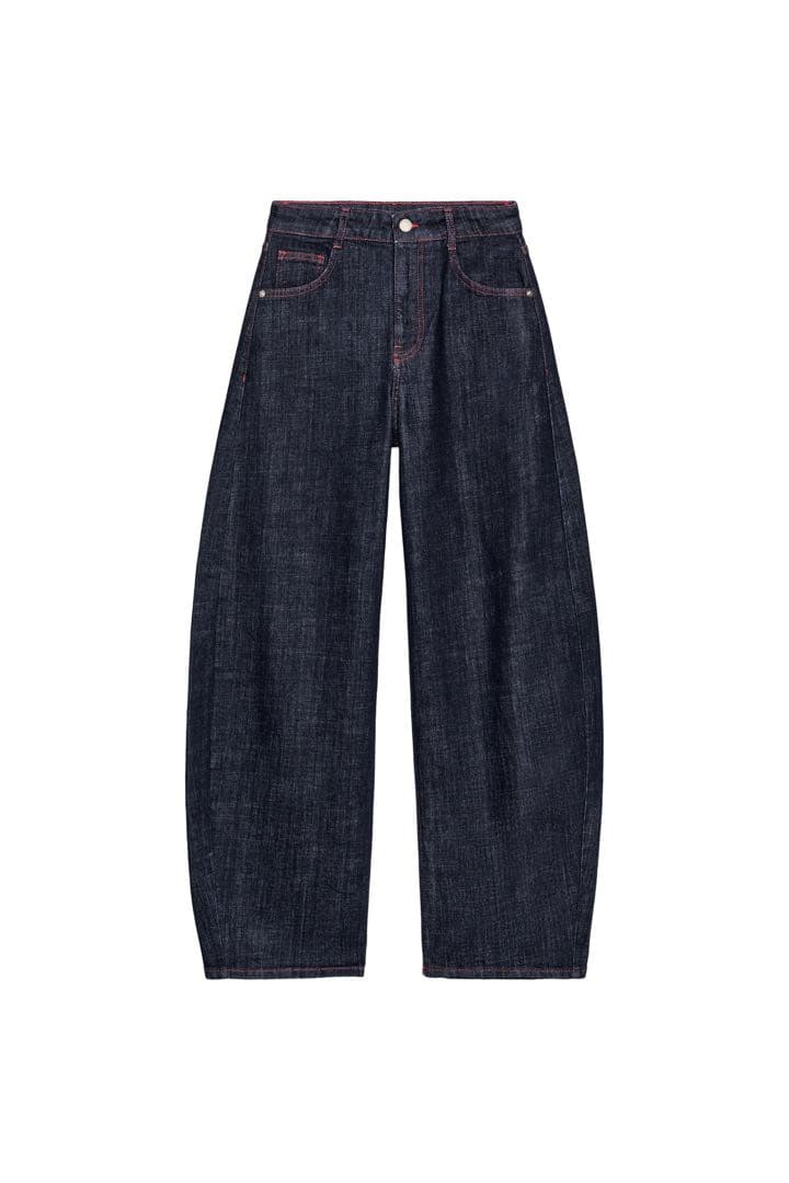 【完売品】ZARA Z1975 ハイウエストバレルフィットデニムパンツ 36
