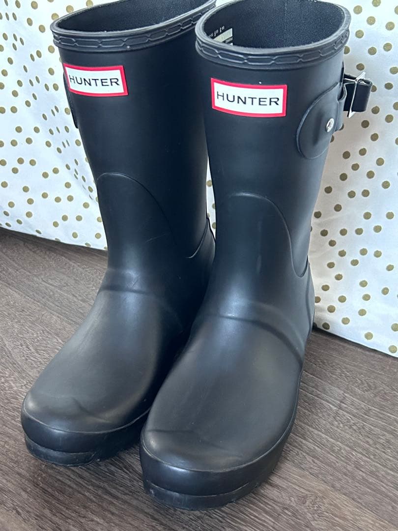 HUNTER レインブーツ バックル付き　UK3