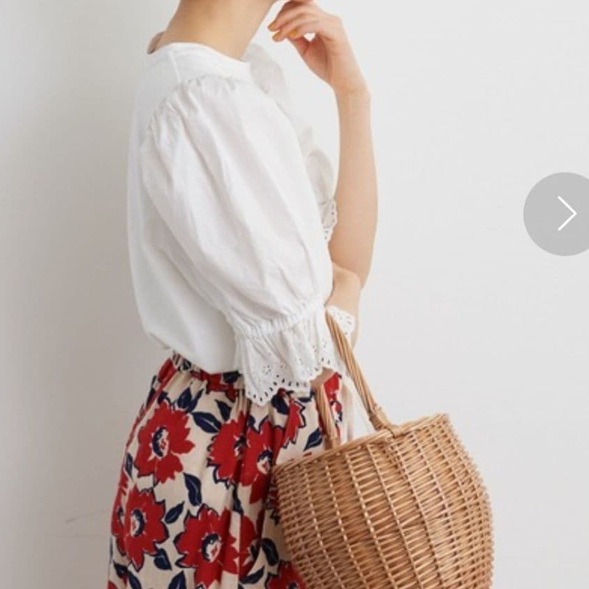 【新品】Dot＆Stripes CHILD WOMAN パフスリーブ Tシャツ