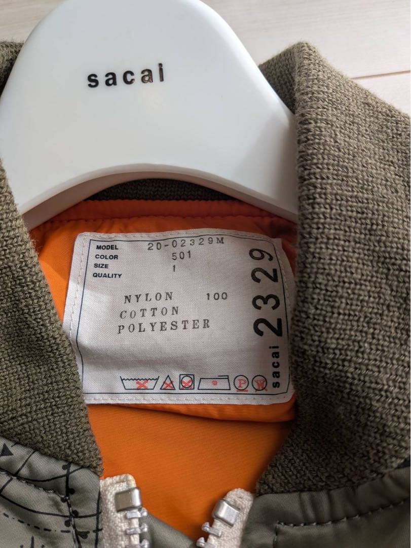 ジャケット・アウター sacai Dr.woo Bandana Print BomberJacket