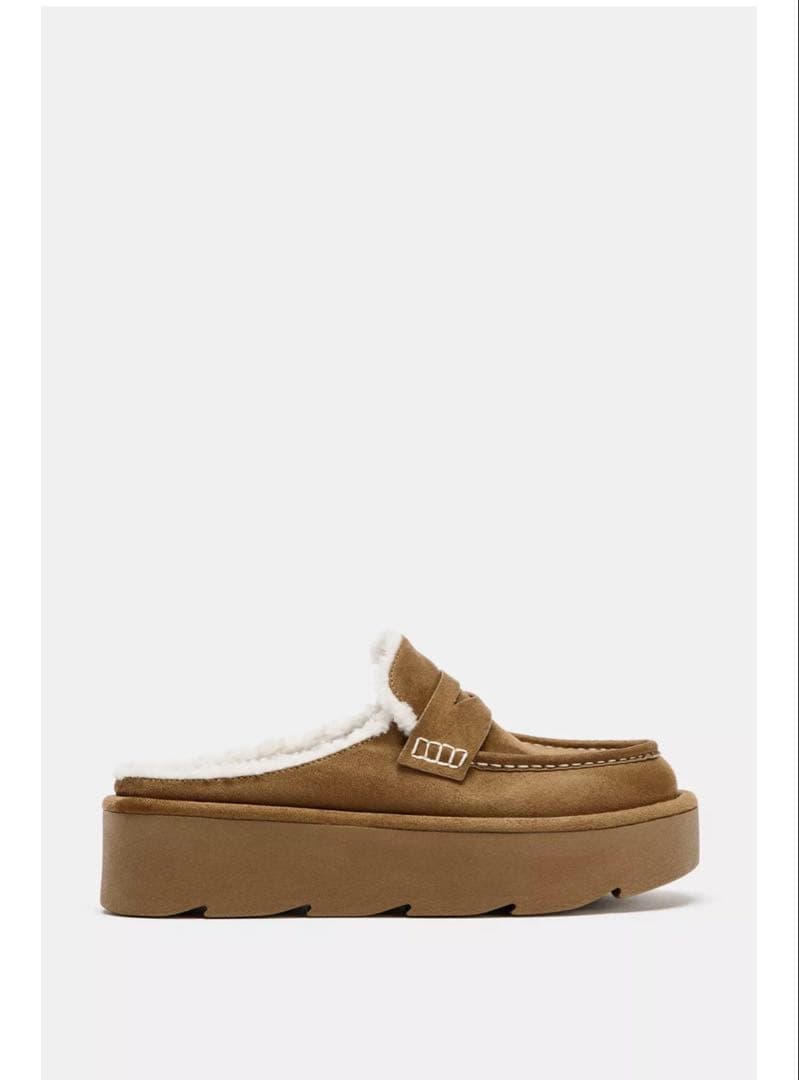 ZARA プラットフォームミュールローファー