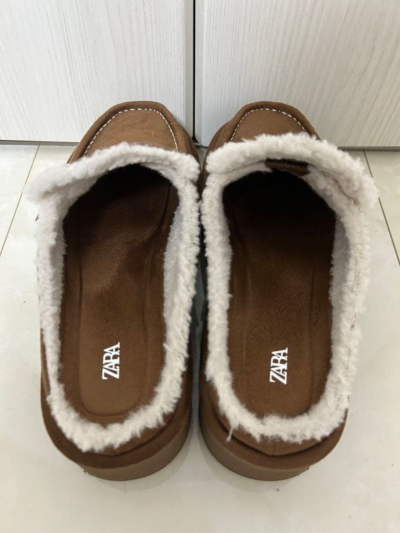 ZARA プラットフォームミュールローファー