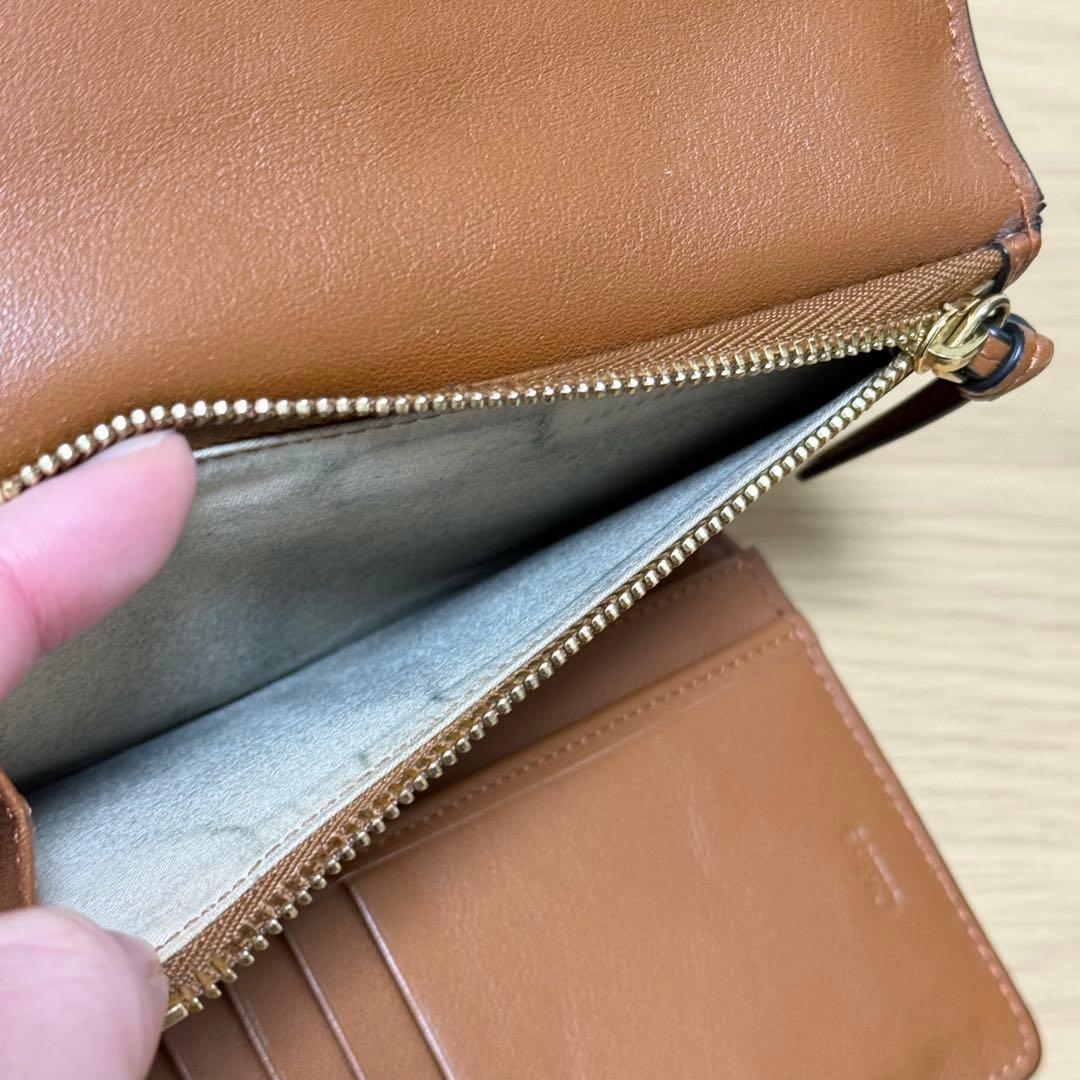 Chloé ブラウンレザー 二つ折り財布