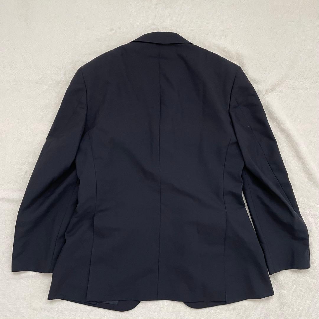美品 BURBERRYS 紺ブレザー モヘア混 金ボタン 2B 大きいサイズ