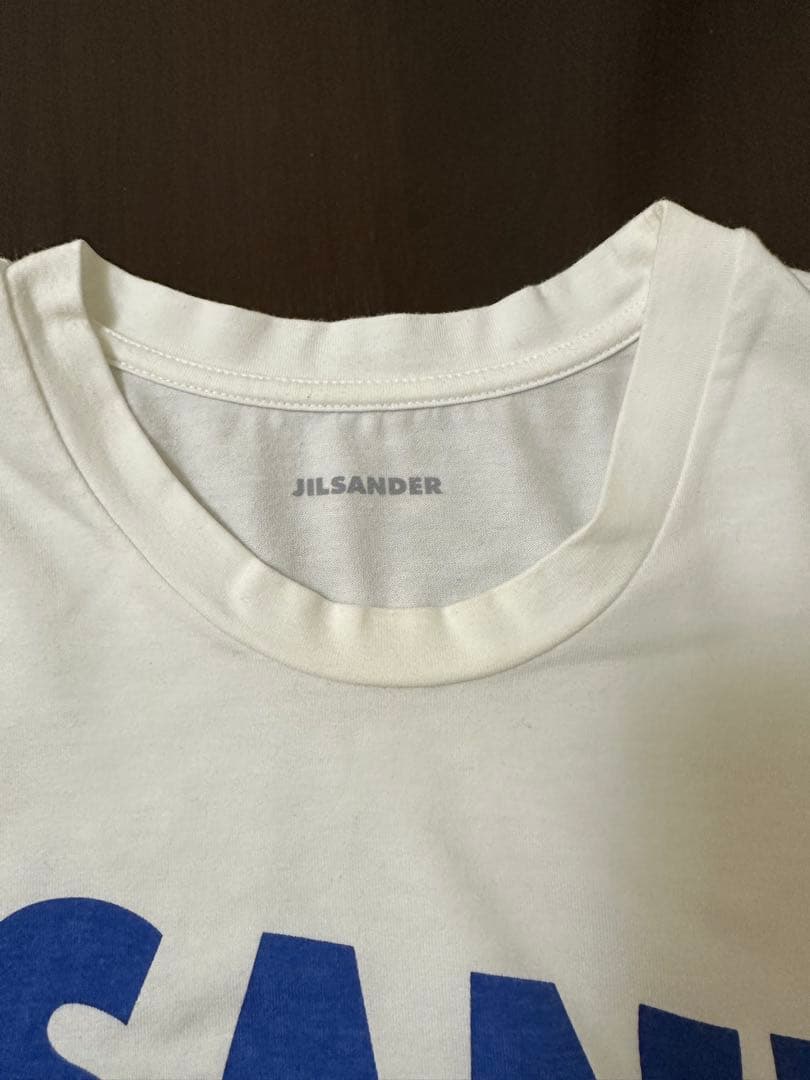 JIL SANDER Tシャツ ブルーロゴ ジルサンダー 販売価格約50000円