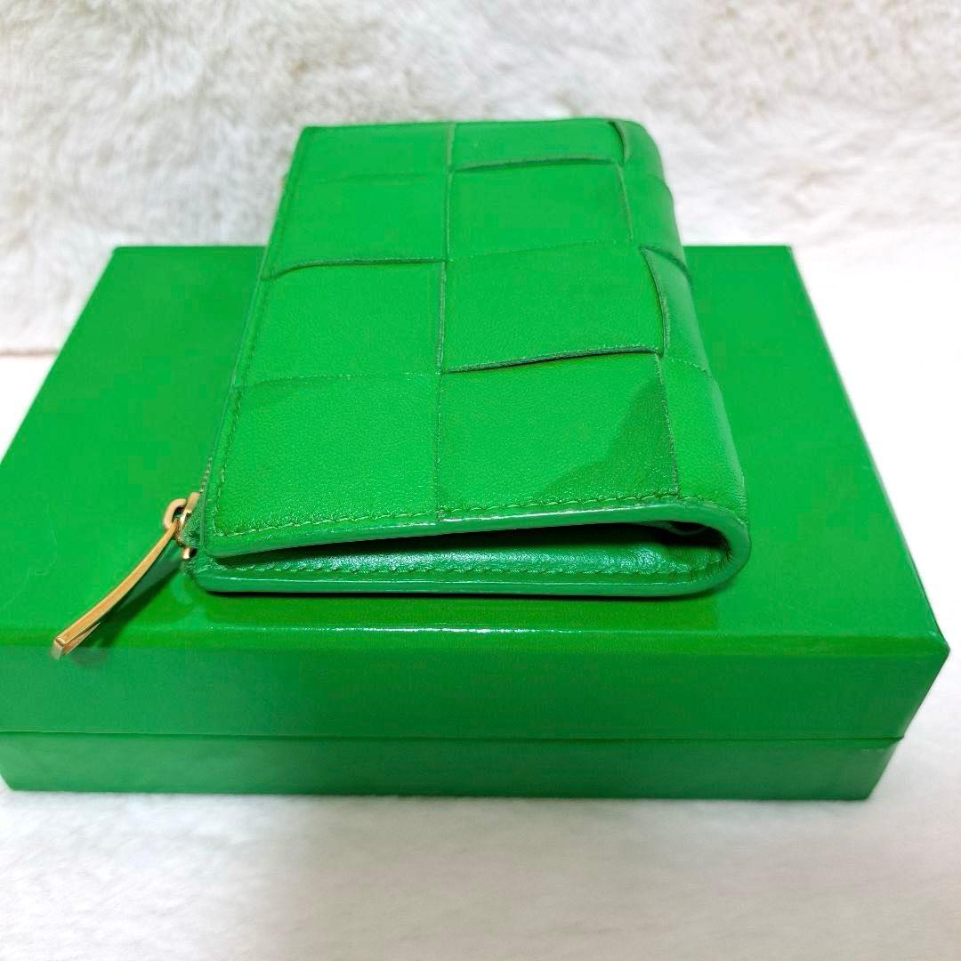 ✨美品　RFID搭載✨ボッテガ　長財布　二つ折り　カセット　パラキート　レザー