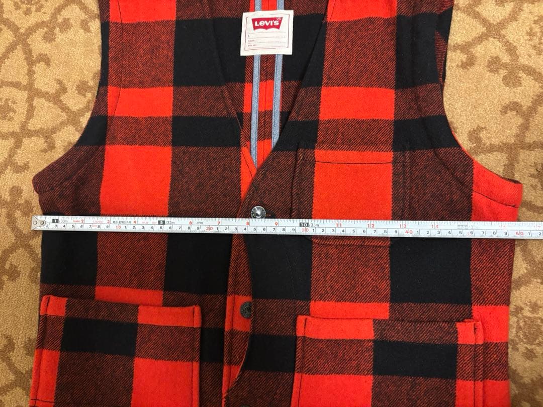 Levi's バッファローチェック ほぼ　マッキーノウールベスト アメカジ