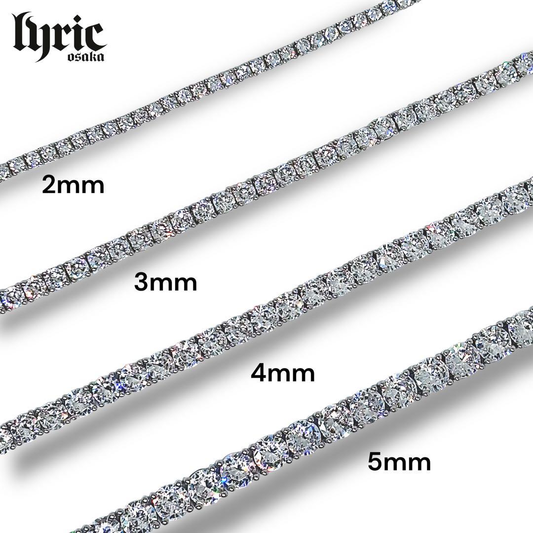 テニスネックレス 4mm 50cm サージカルステンレス 316L ブリンブリン