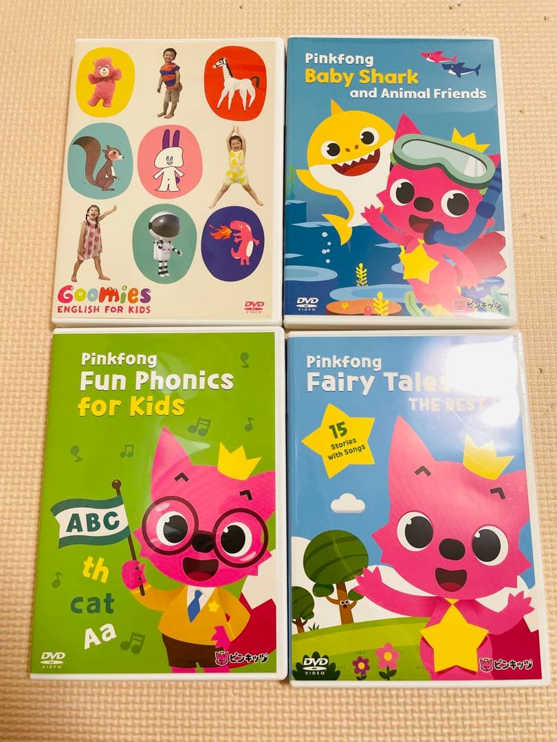【美品】Goomies Baby Shark 英語DVD 4枚セット
