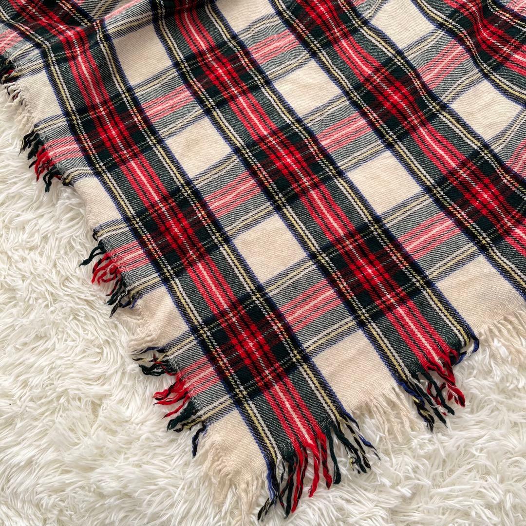 Polo Ralph Lauren タータンチェック柄三角ストールマフラー