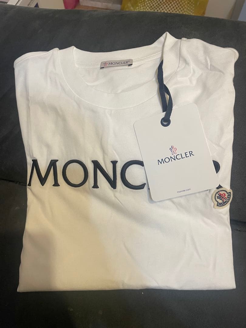 MONCLER ロゴ入り 半袖Tシャツ ホワイト