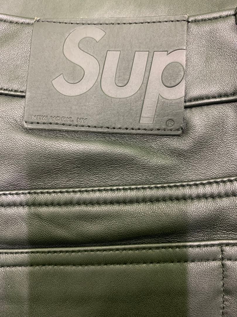 Saru様　22fw Supreme Leather 5-Pocket Jean