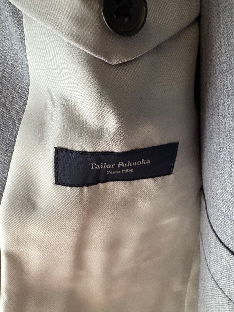 Tailor Fukuoka グレー 3Pスーツ　44相当