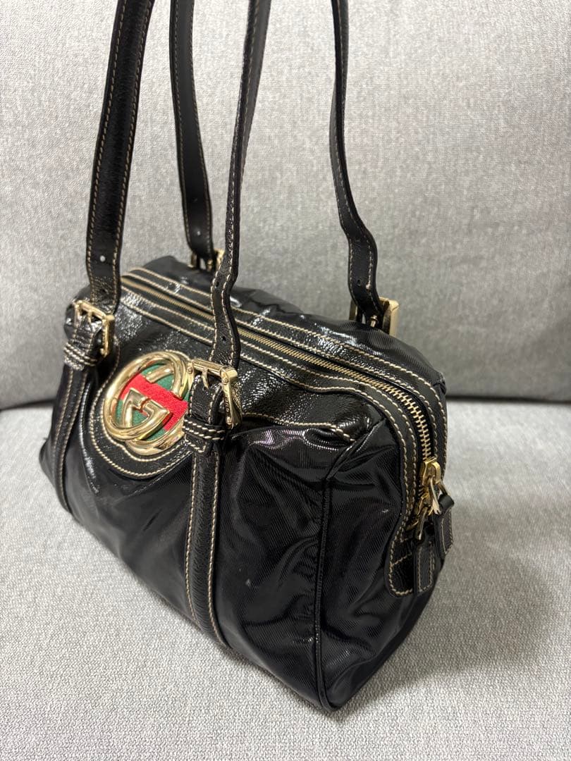 GUCCI インターロッキングG ミニボストン バック