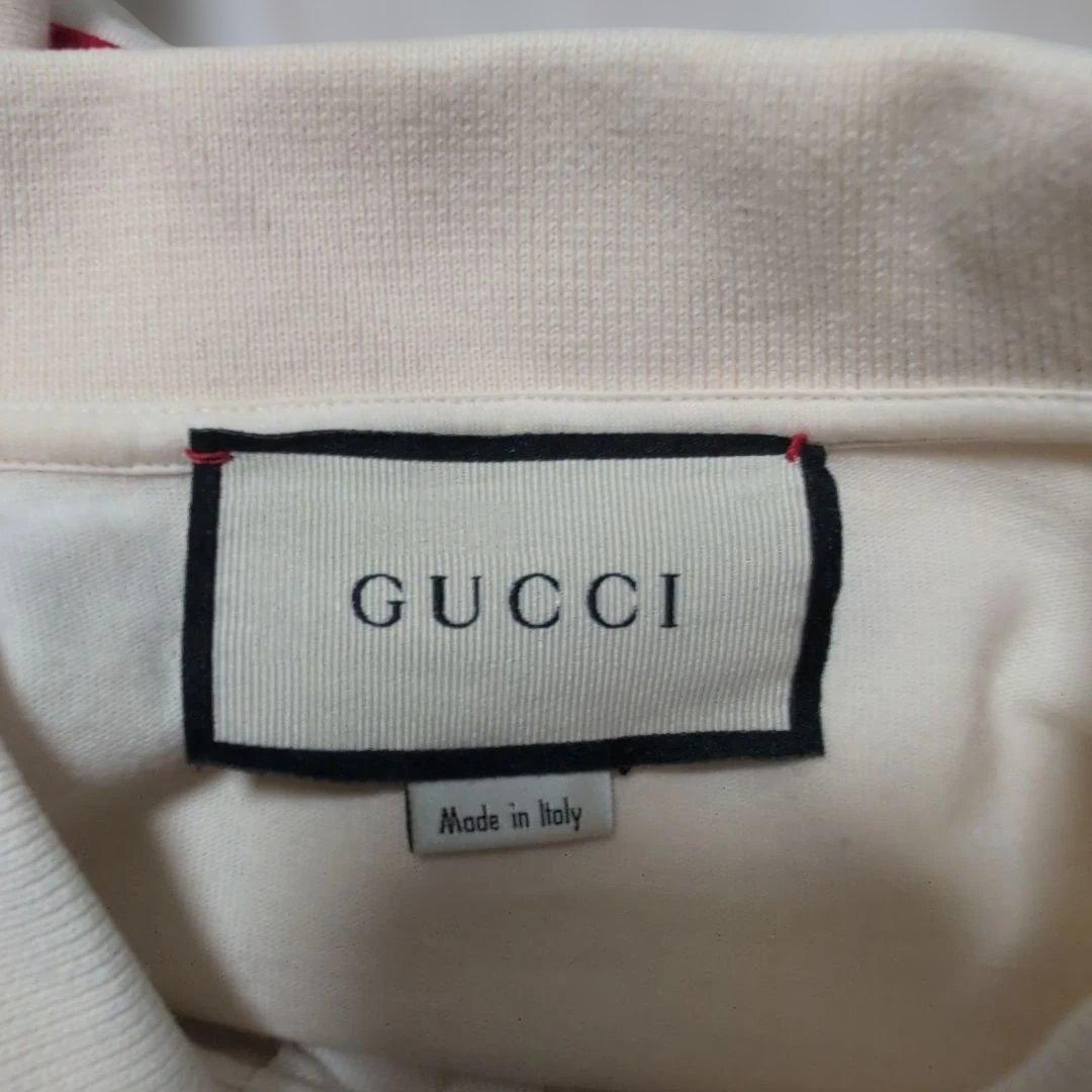 【 GUCCI 】 長袖 スター ボーダー ポロシャツ ラガーシャツ