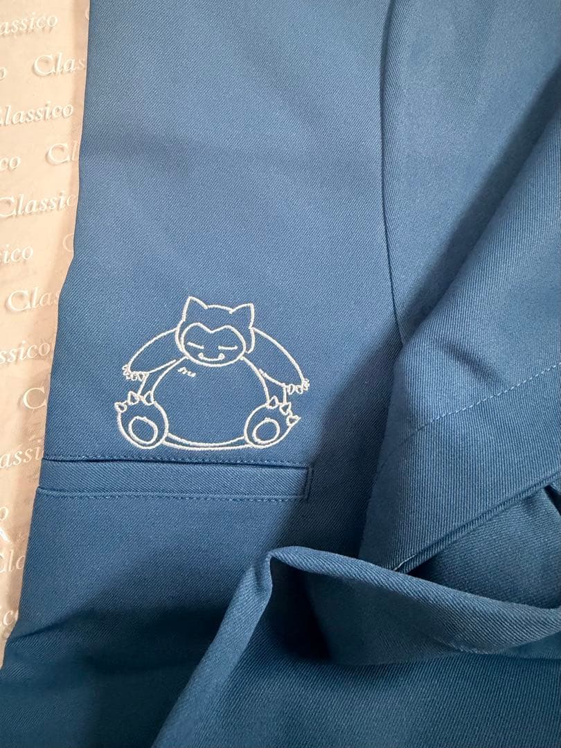 Classico クラシコ スクラブトップス カビゴン刺繍 Lサイズ