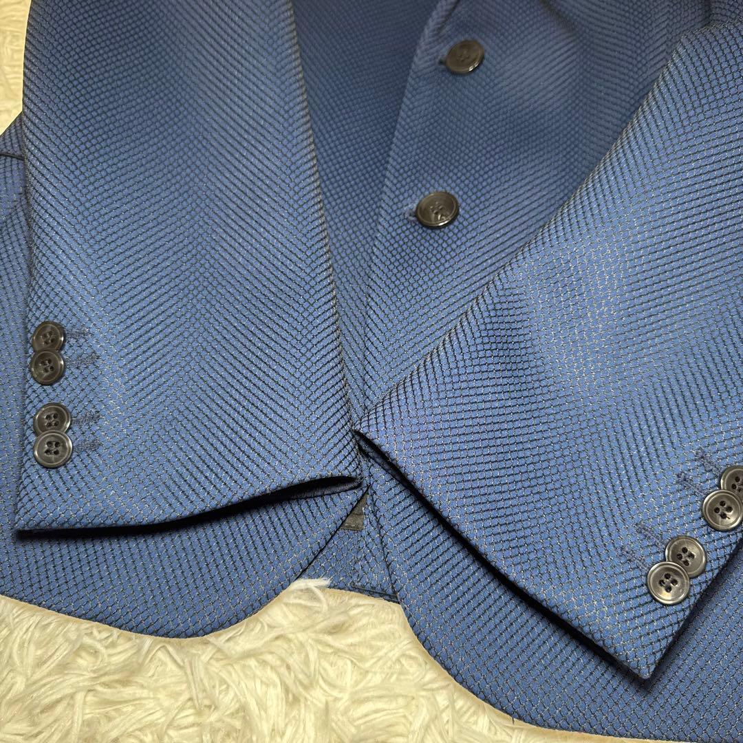 ☆【希少】HUGO BOSS ジャケット 46 ネイビー 高級感☆