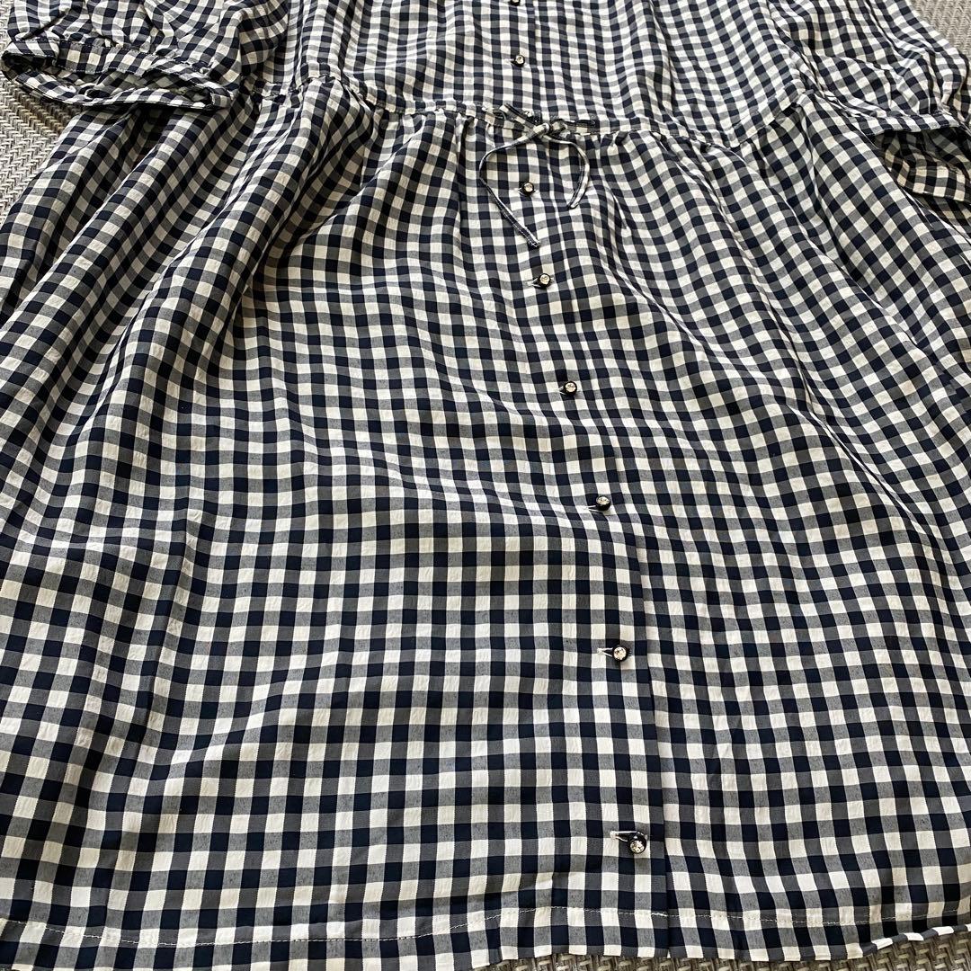 美品✨フランシュリッペ ギンガムチェック　ロングワンピース fl5 3L