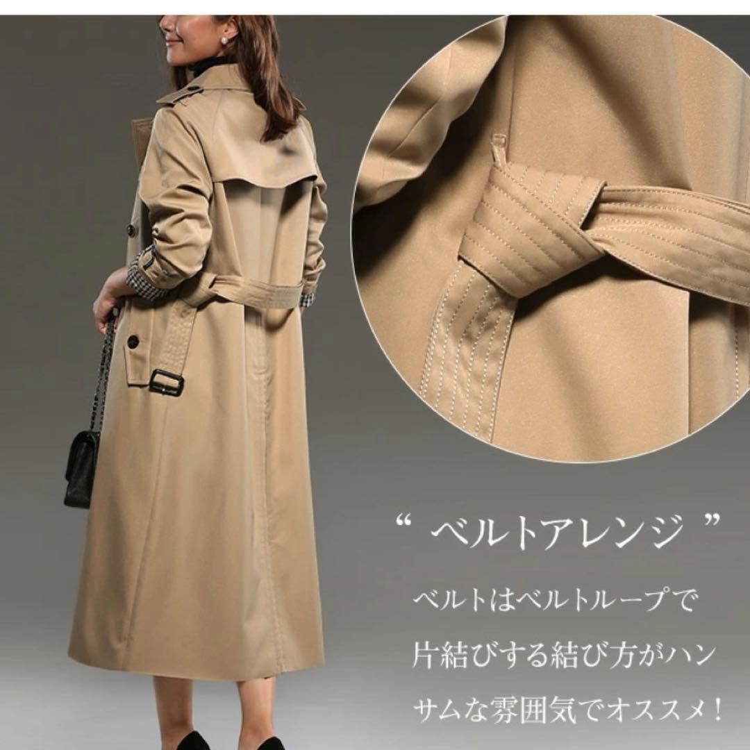 La MODE トレンチコート ベージュ チェック　美品 春 アウター