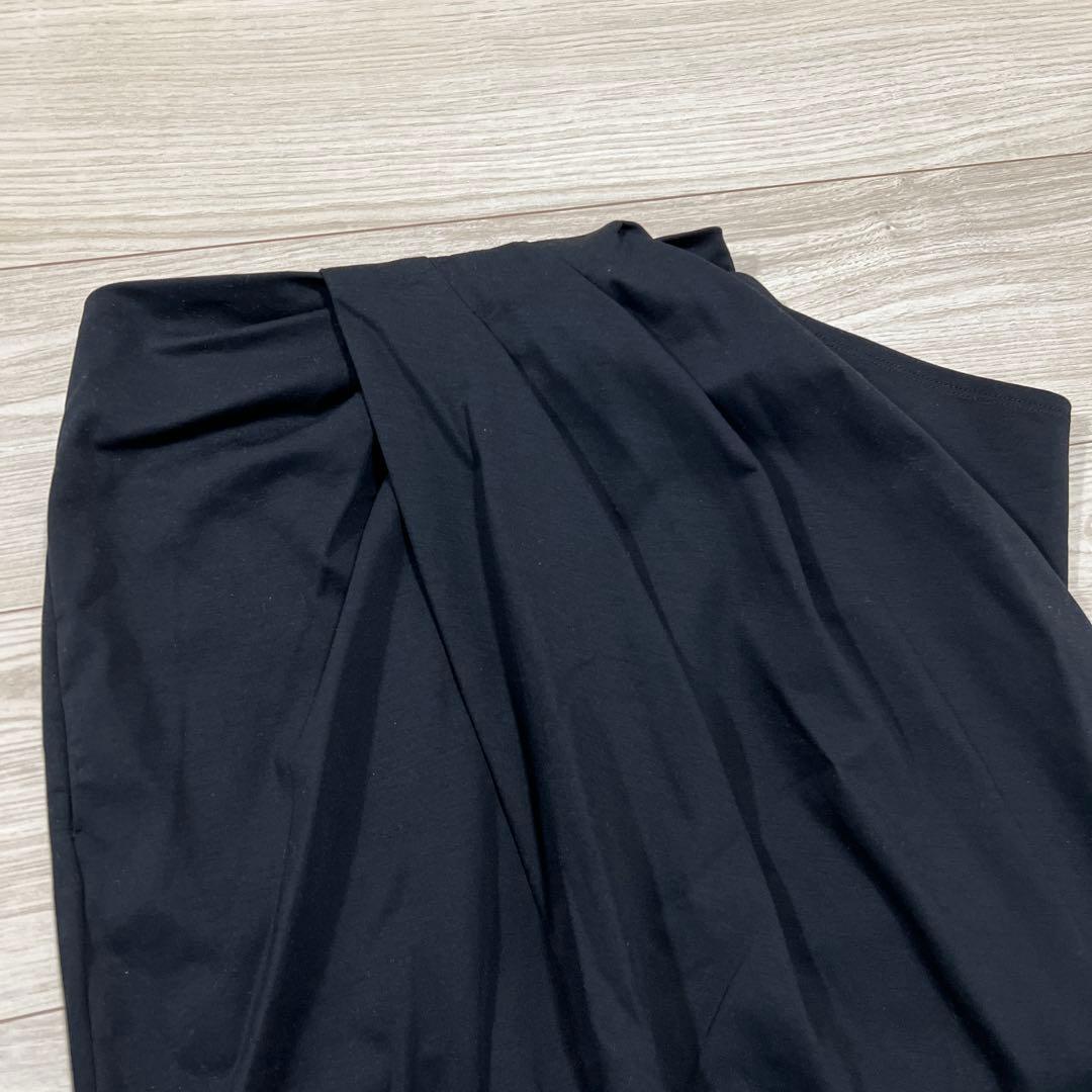 Cut drape SK カットドレープスカート ブラック 36サイズ