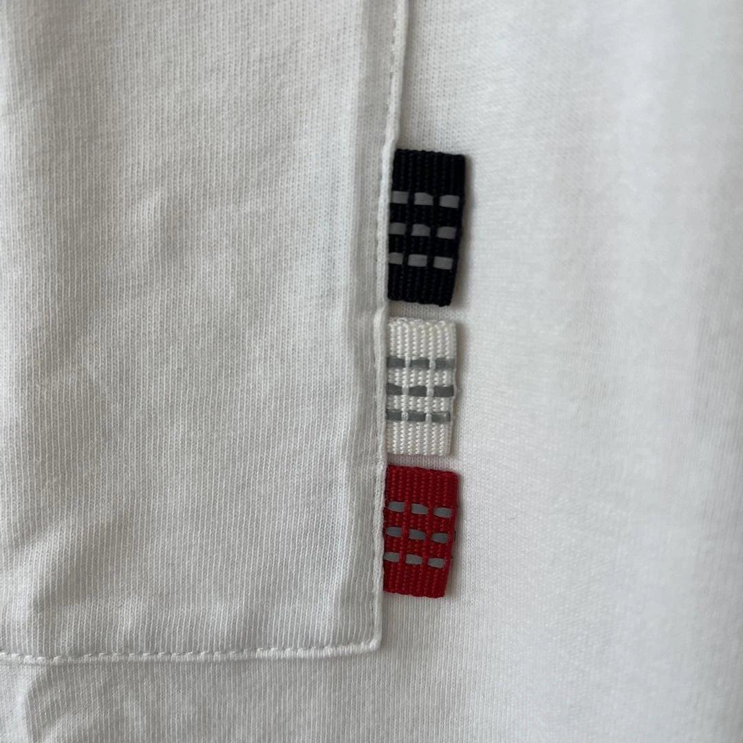 MONCLER ホワイト Tシャツ ポケット付き メンズ Mサイズ