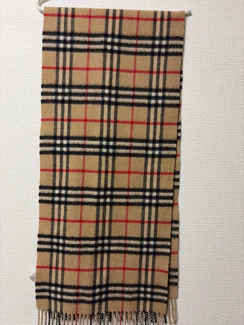burberry カシミヤ100% マフラー スコットランド製 ノバチェック