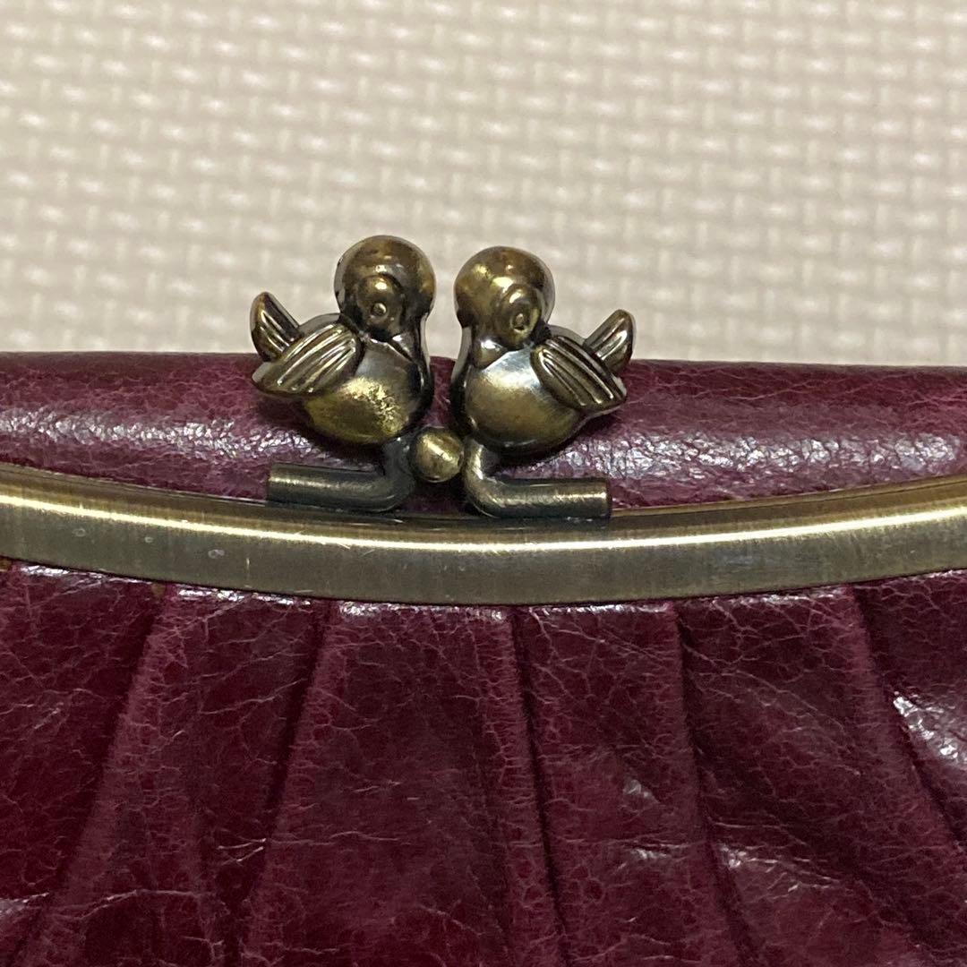 希少✨ANNA SUI アナスイ ローズガーデン がま口 二つ折り財布 バード