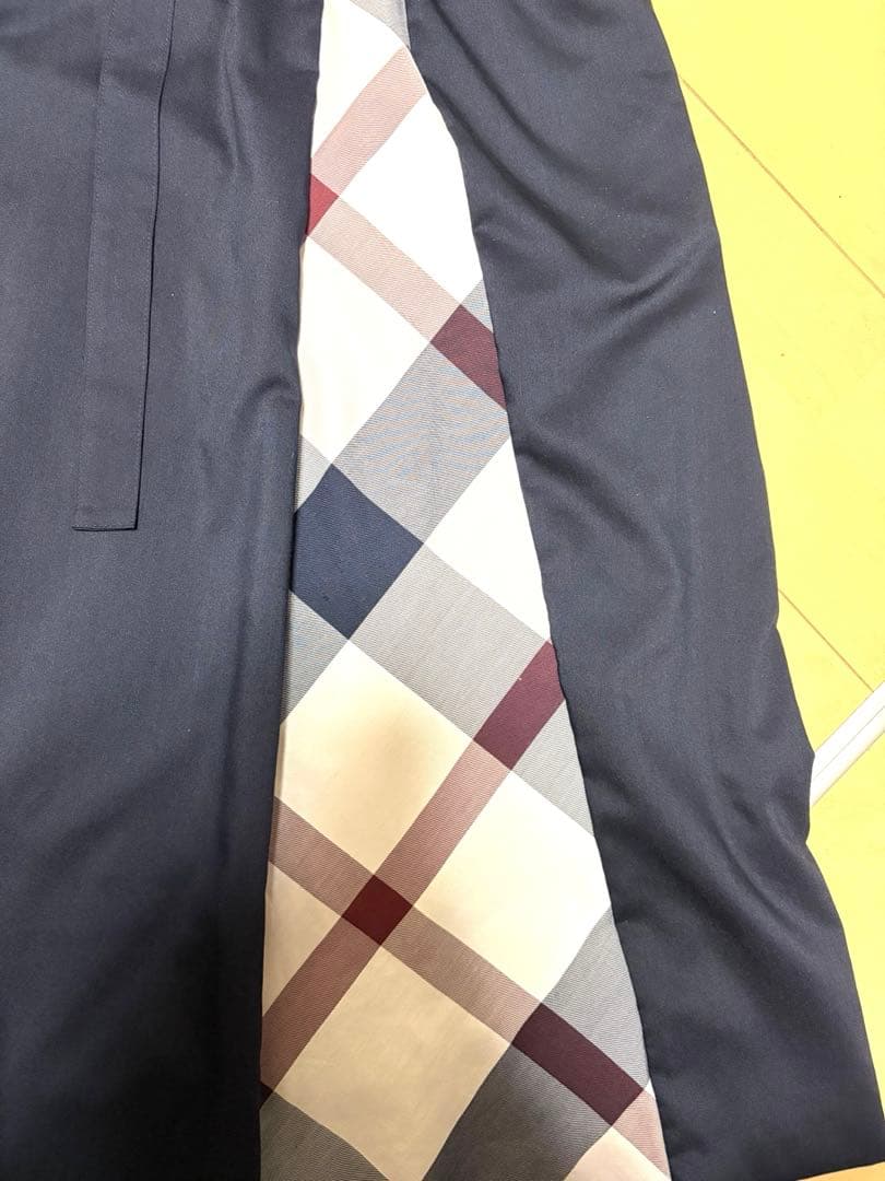 BLUE LABEL CRESTBRIDGE 長袖ワンピース ネイビー・ホワイト