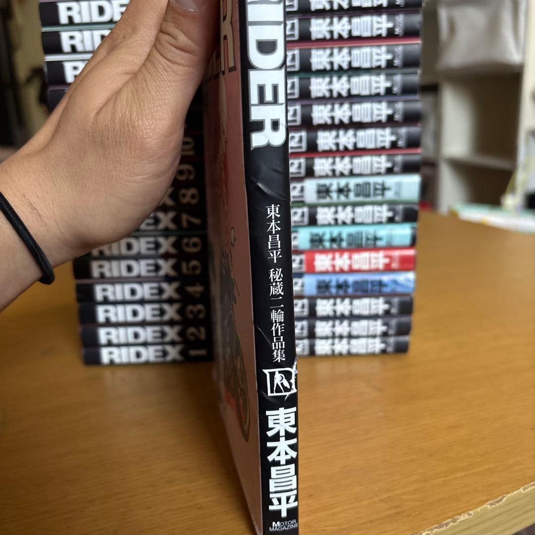 「RIDEX 1〜21巻＋エッセイ (雲はおぼえていル)東本昌平 バイク漫画