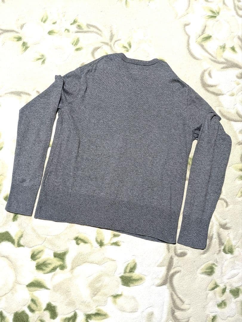 POLO RALPH LAUREN　カーディガン 長袖　丸首　グレー
