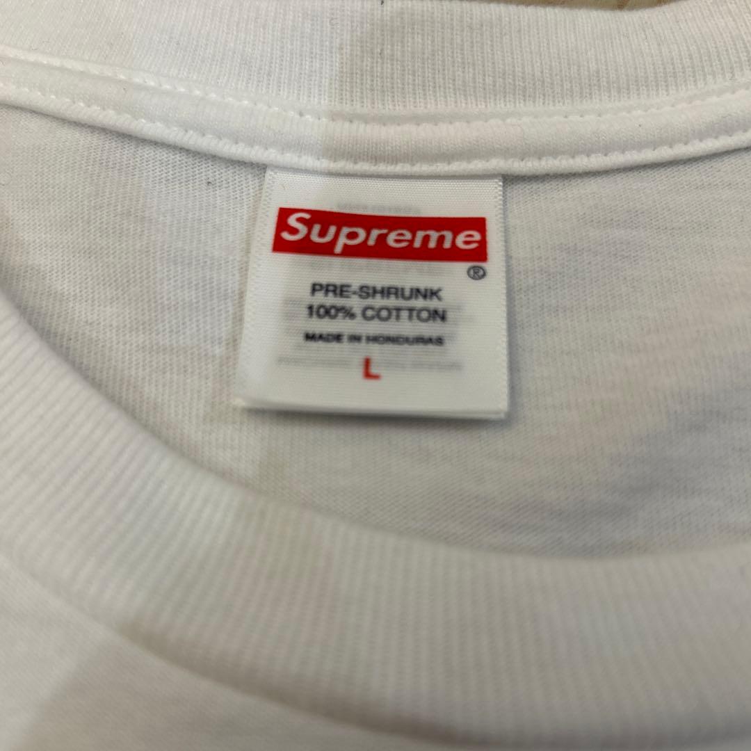 SUPREME TシャツSupreme Split Tee White L