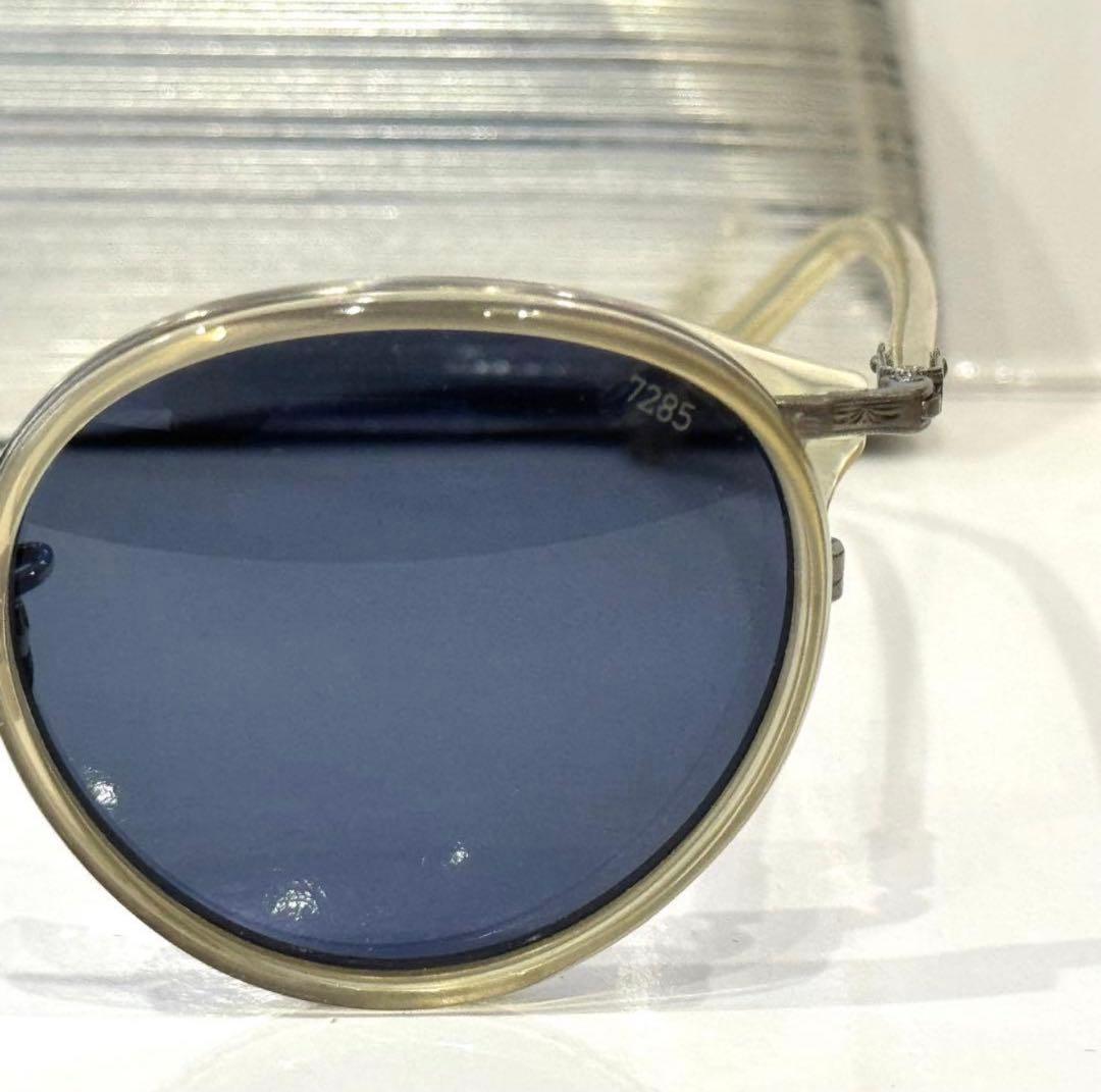【極美品】正規品 EYEVAN7285 742 クリア 純正偏光ブルーレンズ