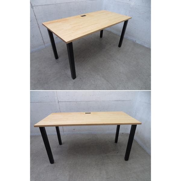 美品■カナデモノ■THE TABLE■ラバーウッド■デスク■PCデスク■