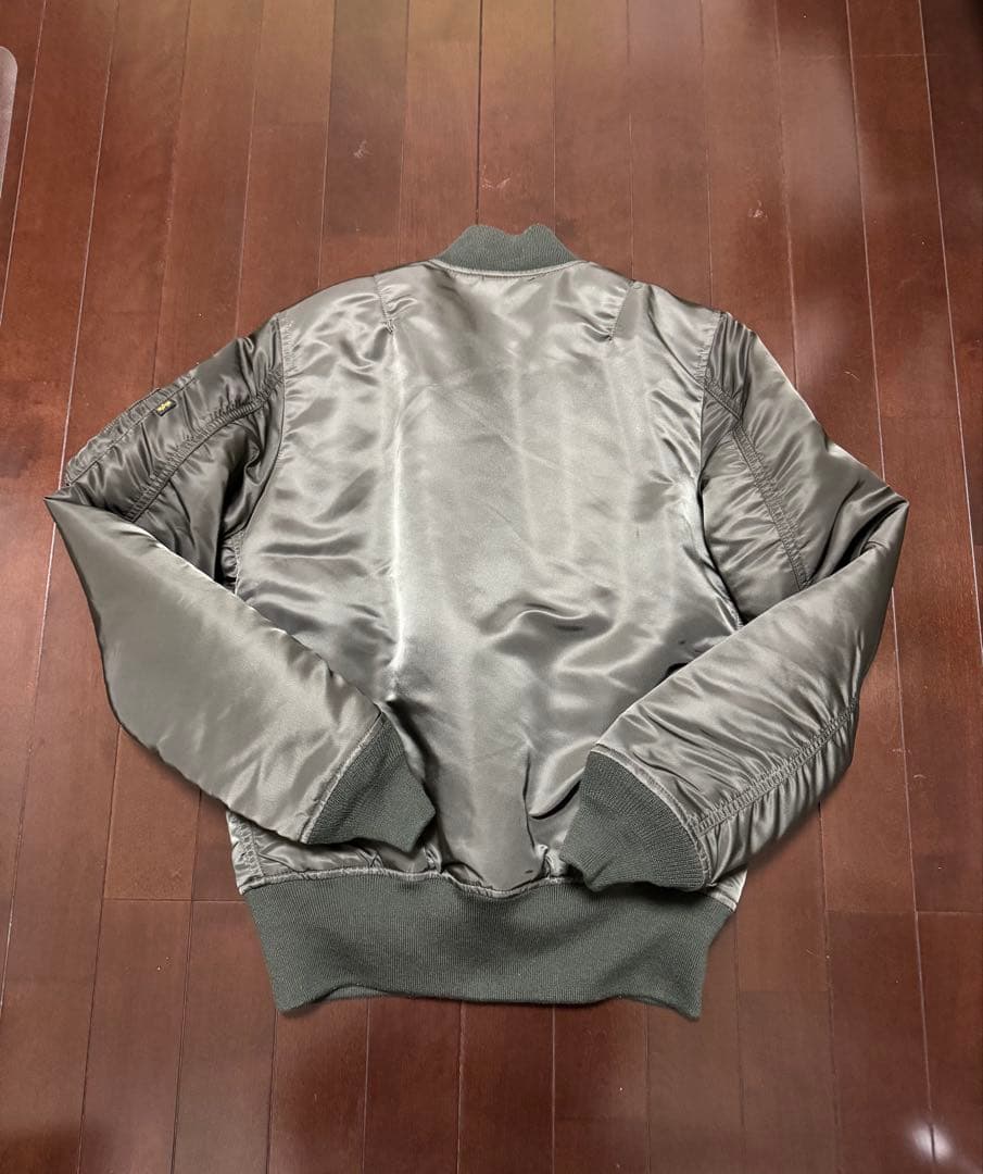 ALPHA MA-1 FLIGHT JACKET ダークグレー　極美品　サイズS