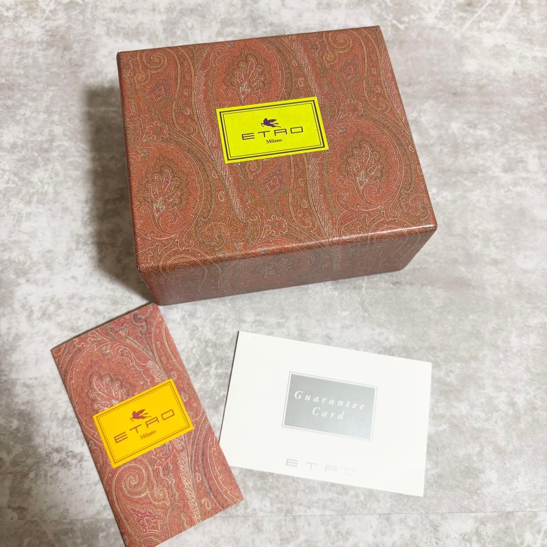 H298 美品✨Etro エトロ　ウォレット　二つ折り財布　ペイズリー柄