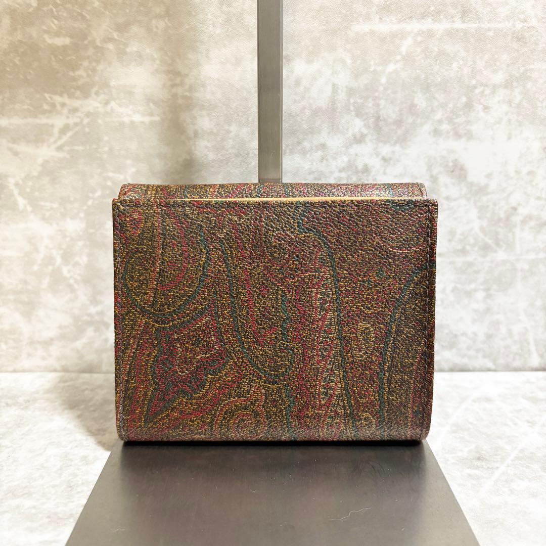 H298 美品✨Etro エトロ　ウォレット　二つ折り財布　ペイズリー柄