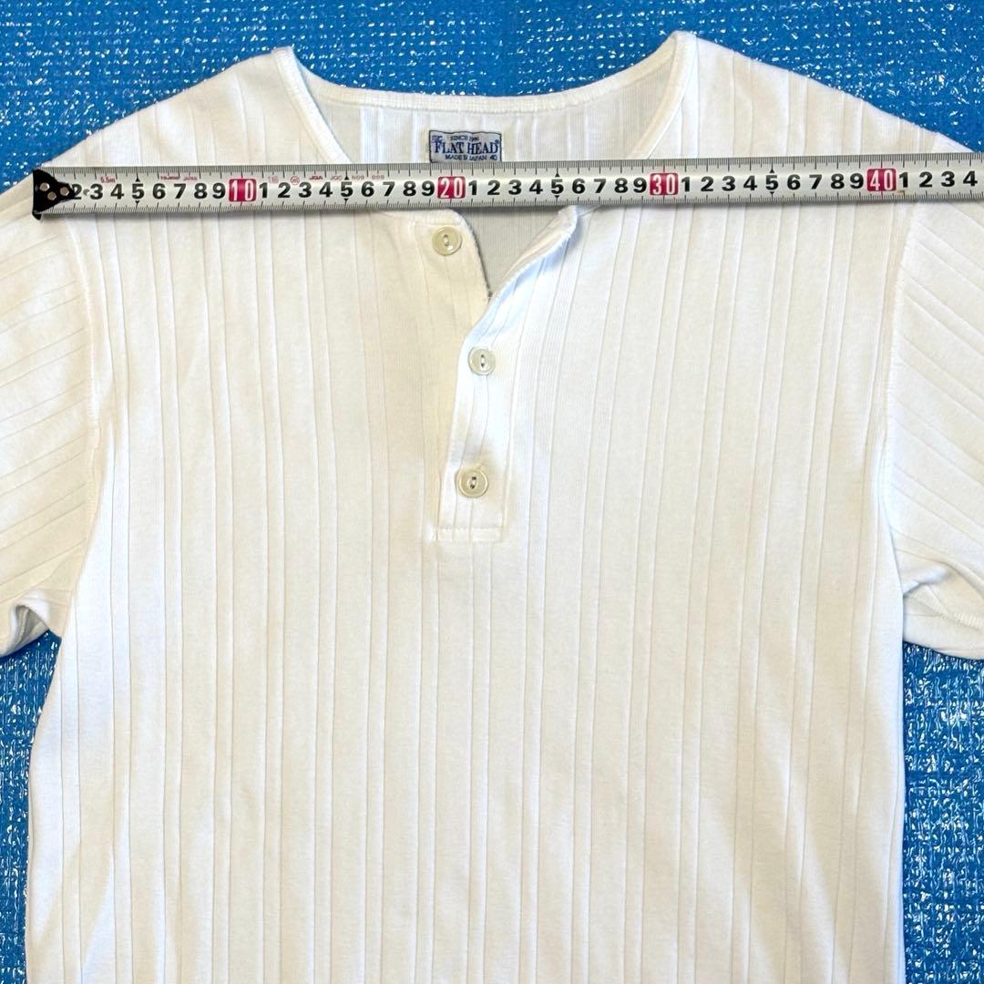 THE FLAT HEAD ヘンリーネックTシャツ サイズ40 未使用品