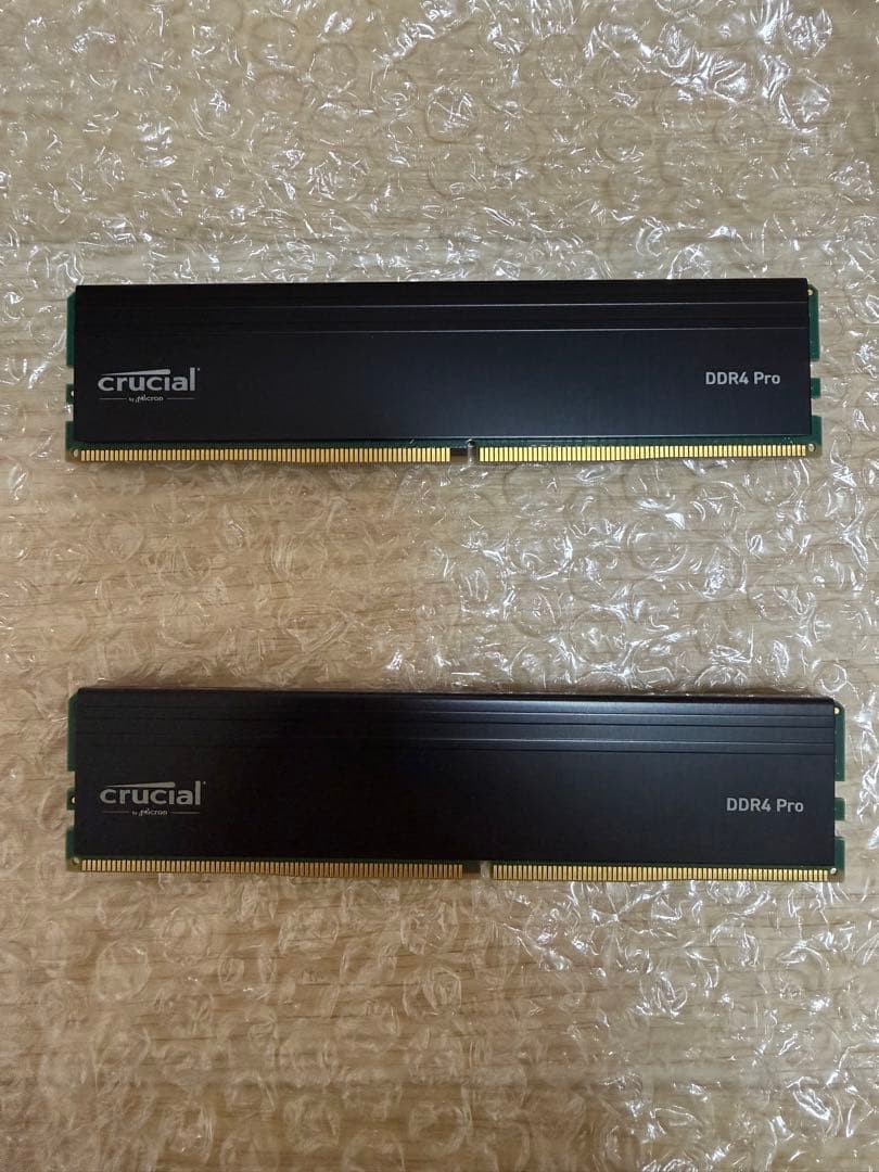 「32GB」crucial DDR4 Pro メモリー 16GB×2 ジャンク