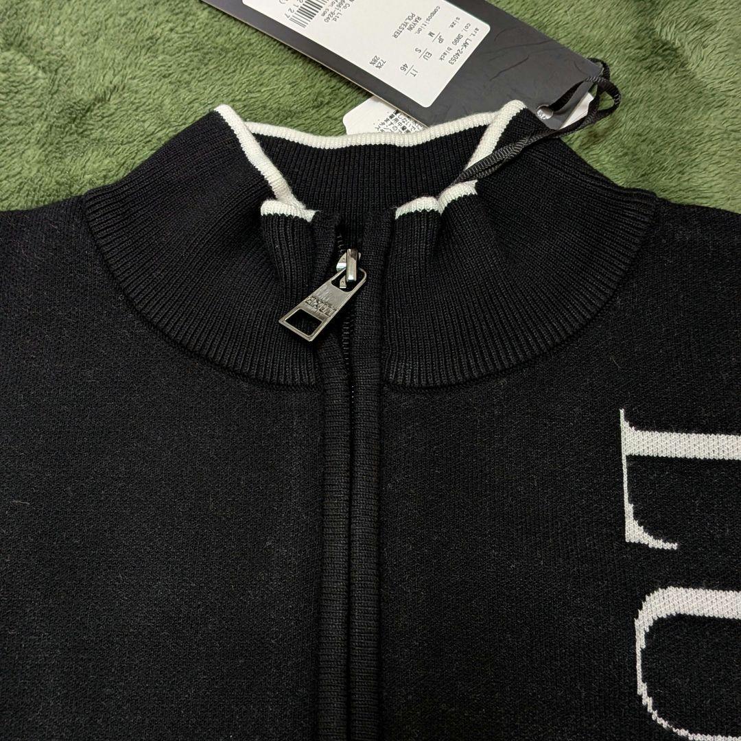 【新品】LUXEAKMPLUS ハーフジップモックネックニットMサイズ