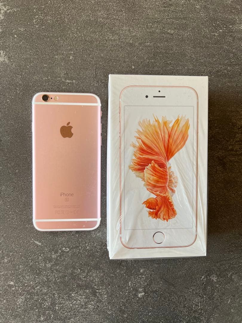 iPhone6s ローズゴールド　64GB 外箱と イヤフォン付き