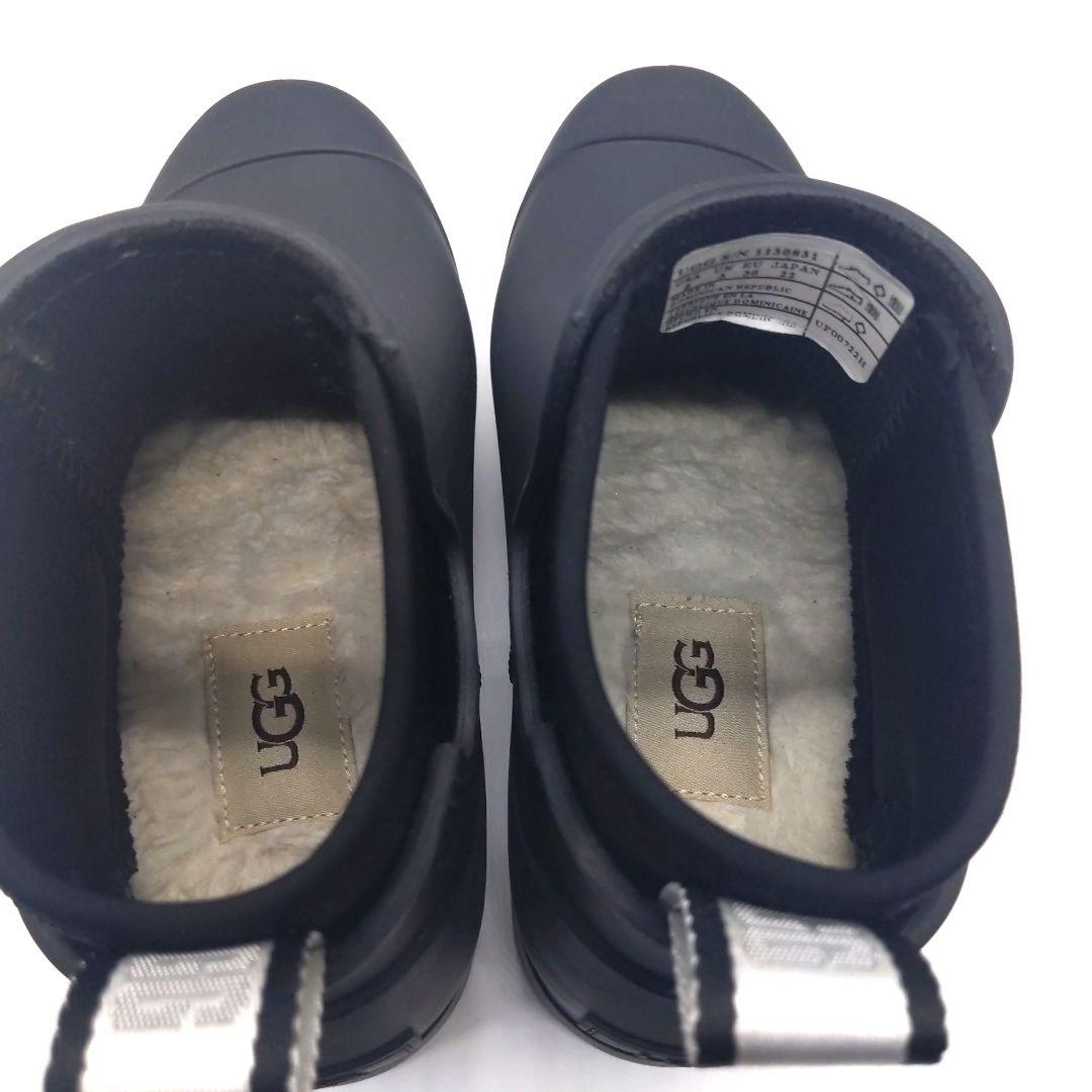 【美品】UGG アグ サイドゴアブーツ 22cm 黒ブラック レディース/キッズ
