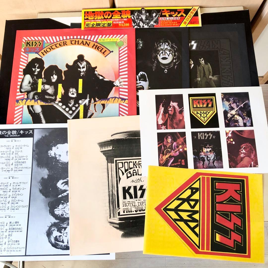 3LP 地獄の全貌 KISS 掛帯 ブックレット カード ステッカー付