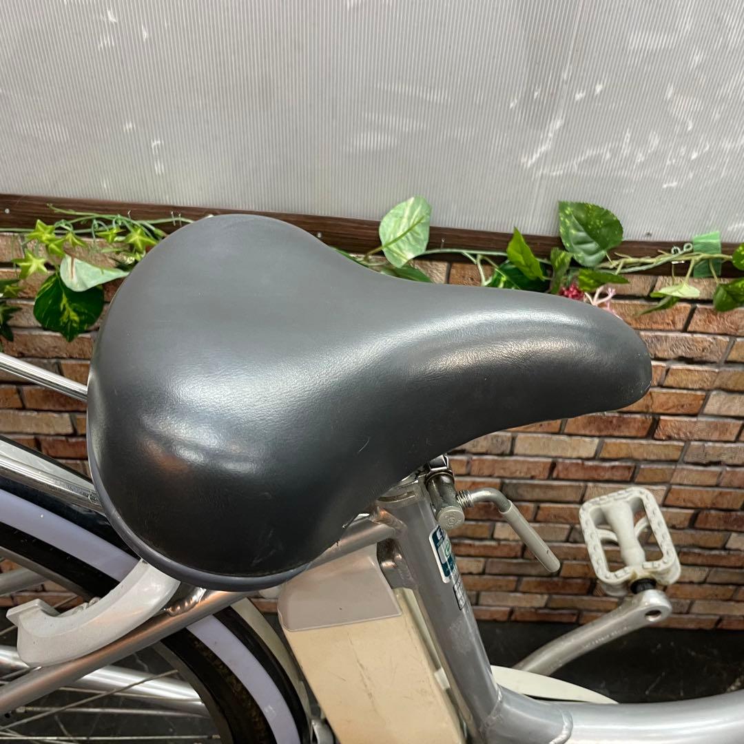 【93】電動自転車 YAMAHA PAS シルバー 26インチ