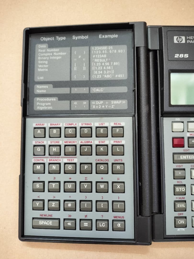 【美品】ヒューレット・パッカード HP-28S プログラム関数電卓